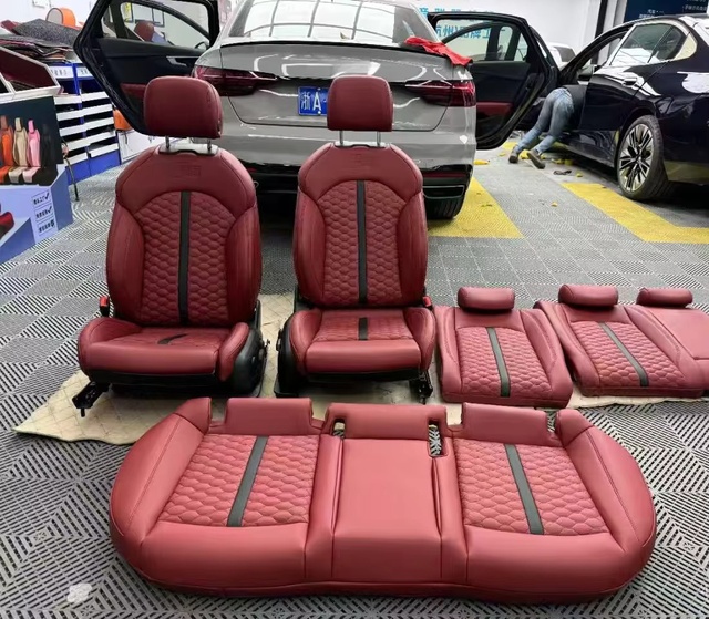 YLC Hot Selling Full Set Custom Fit Waterproof Non-Slip Durable Luxury Pillows Cushions Leather Car Seat Covers
