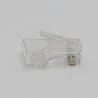 Connecteur de câble réseau Ethernet RJ45 blindé modulaire CAT5/CAT6 avec contacts en bronze phosphoreux, durabilité de 750 cycles/minute