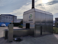 Machine de crémation corps cadavre morgue brûlant les prix de l'incinérateur gaspillé 2024 nouveau four de crémation humain sans fumée