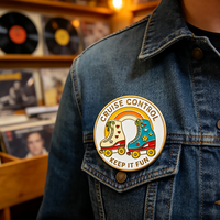 Promotion : Pin's en émail rond en métal, motif patin à roulettes et chaussure de dessin animé arc-en-ciel, vente en gros, souvenir de club de patinage, cadeau, pin's de revers personnalisés
