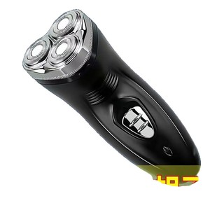 Afeitadora eléctrica de 3 cuchillas rotatorias, recargable, totalmente lavable para hombres - Product Image 2