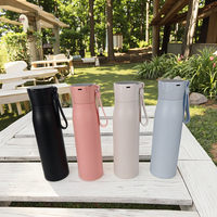 Bouteille d'eau intelligente avec poignée personnalisée, nouveau style, auto-nettoyante UV, gobelets sous vide portables, thermos à écran tactile avec température