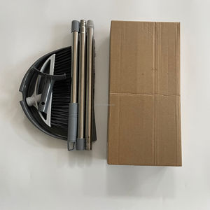 Qingle 2024 ensemble <span class=keywords><strong>balai</strong></span> <span class=keywords><strong>pliable</strong></span> et pelle à poussière avec poignée en acier à 3 sections pour intérieur et extérieur - Product Image 6