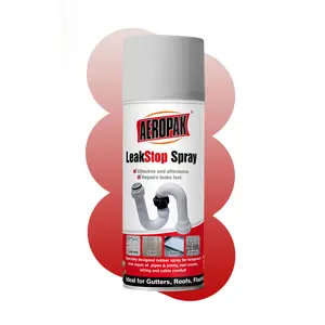 Aeropak 400ml Aerosol Rubber Coating Waterproof Leak Repair Leak Stop Seal Roof Spray Paint