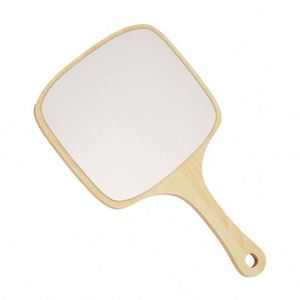 Grand miroir à main avec poignée pour salon de coiffure, miroir de voyage portable à une face, cadeaux promotionnels - Product Image 2