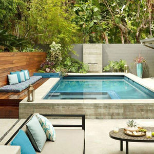 Profesional tamaño pequeño 1m 2m <span class=keywords><strong>3M</strong></span> familia listo para nadar spa <span class=keywords><strong>piscina</strong></span> <span class=keywords><strong>PISCINA</strong></span> fibra de vidrio <span class=keywords><strong>rectangular</strong></span> <span class=keywords><strong>Piscina</strong></span> de inmersión - Product Image 1