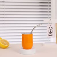 Mini verres à shot de tequila en acier inoxydable 3oz/5oz/7oz avec couvercle et paille, cadeaux d'affaires, tasse isotherme sous vide