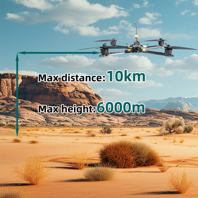 Latest All-Range High Speed 130km/h 15 Inch FPV Camera Drone 10km 35mins Flight Time Payload 7.5kg Optional Upgrades Accessories