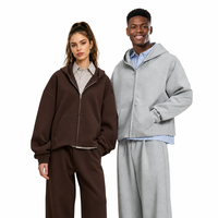 Cardigan décontracté en jersey polyester/coton, coupe ample, avec fermeture éclair, unisexe, personnalisable avec broderie ou impression – Fabrication OEM