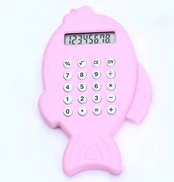 Cute Little Fish Calculator Color Calculator Pocket Carrying Pendant Jewelry Gifts