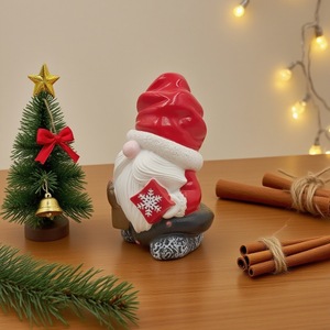 รูปปั้นซานตาคลอสทำจากเรซินสำหรับตกแต่งบ้าน - Product Image 6
