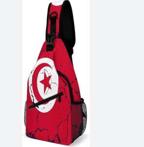 Drapeau de l'Albanie Sac à dos à bandoulière personnalisé de haute qualité - Product Image 2
