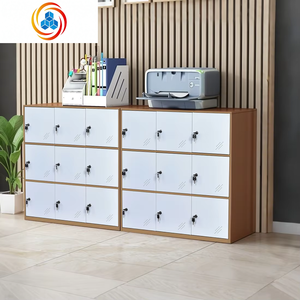 Casier métallique étroit à 9 portes avec serrure à clé, armoire en acier pour garage, chambre, salon, salle de sport à domicile, bureau - Product Image 3