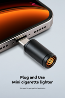 YZNRR Llavero Encendedor USB Tipo-C Macho Mini para Cigarrillos, Adaptador de Batería Externa para Portátil y Teléfono Móvil, Inflador de Emergencia Seguro