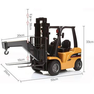 Huina 2.4 — chariot élévateur RC 2-en-1, chariot élévateur avec <span class=keywords><strong>grue</strong></span>, grand métal, 1/10G, 1577, 8ch, <span class=keywords><strong>jouet</strong></span> télécommandé - Product Image 6