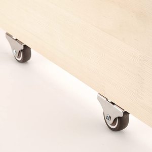 Mini <span class=keywords><strong>ruedas</strong></span> giratorias 1,5 pulgadas rodamiento de bolas silencioso TPE <span class=keywords><strong>ruedas</strong></span> giratorias de perfil bajo <span class=keywords><strong>para</strong></span> muebles gabinete rodante cajón de <span class=keywords><strong>cama</strong></span> <span class=keywords><strong>nido</strong></span> - Product Image 3