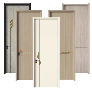 Puerta Interior de Madera para Dormitorio, Diseño Moderno, Insonorizada, Puertas de Madera Maciza para Casas, Venta de Fábrica, Precio Económico - Product Image 5