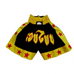 Shorts de Muay Thai et de Kickboxing pour Hommes, sur Mesure, Respirants, 100% Polyester, Élastiques dans les Quatre Sens, Taille à Cordon de Serrage, Arts Martiaux pour Adultes - Product Image 6