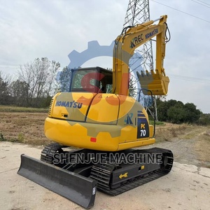 Excavadora Komatsu PC70 Usada, Modelo 2020 |   Mini Excavadora Hidráulica de 7 Toneladas con Cucharón de 0.3m³, Pocas Horas de Uso (1100 Horas), en Buen Estado, en Venta - Product Image 1