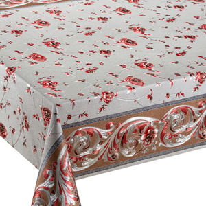 Nappes en tissu d'ameublement fantaisie longues et bon marché, en PVC métallisé, en polyester, à motifs floraux, en <span class=keywords><strong>toile</strong></span> <span class=keywords><strong>cirée</strong></span> - Product Image 1