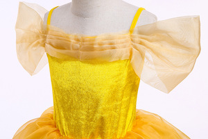 SHENYUAN serie de princesa amarilla TV película disfraz La Bella y La Bestia princesa vestir vestido de fiesta disfraz de Navidad vestido de princesa - Product Image 4
