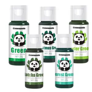 Chromapanda Gel verde pigmento colorante liquido per alimenti di grado 26g additivo alimentare commestibile per bevande da forno colorante liquido