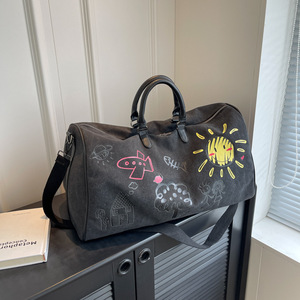 Custom Graffiti <b>Travel</b> Bag Large Capacity Wet Dry Separation Yoga Bag For Leisure <b>Travel</b> <b>Wear</b> Resistant Neutral Gender - Product Image 1