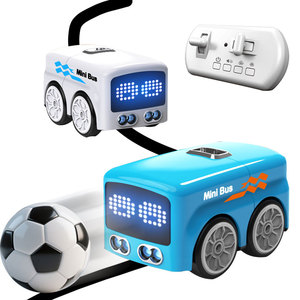 Voiture RC de bureau intelligente avec télécommande, capteur de mouvement, suivi automatique, évitement d'obstacles et conduite sur ligne de <span class=keywords><strong>patrouille</strong></span>, avec son et lumières - Product Image 1