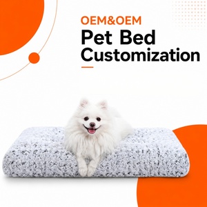 Bulk Supplier Soft Rose Plush Textured Orthopedic Dog Bed Memory Foam Pet <b>Mat</b> for <b>Large</b> Dogs Non-slip Bottom Factory Price - Product Image 1