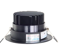 Vente chaude 15W Noir Réglable Encastré LED Downlight Mini Projecteur Projecteurs Design Moderne Aluminium IP44 pour Bureau À Domicile