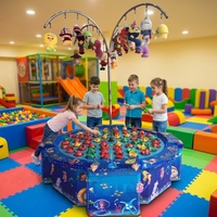Fasilitas Hiburan Anak-Anak dari Fiber Glass yang Populer untuk Taman Petualangan & Mesin Pancing Dalam Ruangan untuk Tempat Penitipan Anak