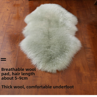Tapis de luxe en véritable peau de mouton australien, coussin de canapé-lit, tapis de sol en fourrure de mouton naturelle de qualité supérieure, vente en gros, échantillon disponible