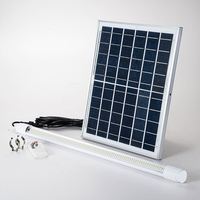Lampes solaires de sécurité d'extérieur étanches 60W 100W 200W avec télécommande pour garage et atelier, tube LED solaire T8