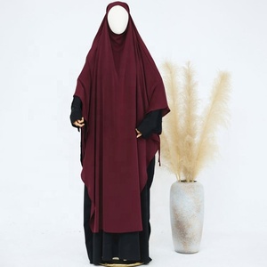 Abito <span class=keywords><strong>Hijab</strong></span> Maxi per Ramadan ed Eid, Stile Dubai e <span class=keywords><strong>Turchia</strong></span>, Vestito Islamico Musulmano per Donne, Abbigliamento da Preghiera Nida, Kebaya, Robe Femme Musulmane - Product Image 3