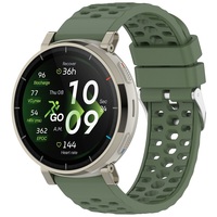 Bracelet de sport respirant de 20 mm avec trous, bracelet de remplacement pour Amazfit Active 3, bracelet de montre en silicone de couleur unie de qualité supérieure