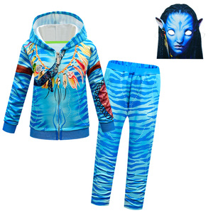 ชุดคอสเพลย์ลายพิมพ์ลำลองแบบมีฮู้ดจากภาพยนตร์<span class=keywords><strong>อวตาร</strong></span> แจ็คเก็ตซิป กางเกงขายาว ชุดสองชิ้น - Product Image 1