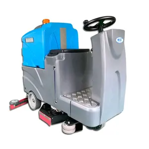 Wholesale Electric Automatic Ride on Concrete Floor Scrubber Cleaning Machines Dual-brush Floor Scrubber Machine