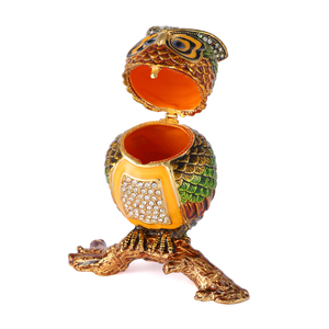 Gufo Dipinto con Diamanti, Decorazione per la Casa, Ornamento in Metallo, Bestseller 2026 - Product Image 3