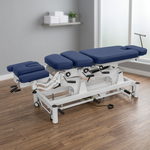 Table de chiropratique professionnelle 3D MultiDrop, électrique, réglable en hauteur, en cuir PU, lit de physiothérapie pour clinique d'ostéopathie - Product Image 6