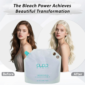 Poudre décolorante pour <span class=keywords><strong>cheveux</strong></span> violets, formule douce et conditionnante, réduit les reflets jaunes, éclaircissant capillaire puissant et délicat, éclaircit jusqu'à 9 niveaux - Product Image 1