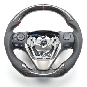 Volante de Fibra de Carbono Forjado Rojo Hecho a Mano Personalizado para <span class=keywords><strong>Toyota</strong></span> Camry L <span class=keywords><strong>LE</strong></span> XLE SE XSE TRD Avalon de 8.ª Generación 2018-2023 - Product Image 3