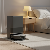 Robot Aspirateur Laveur Intelligent Mijia 6 Max, Puissance 35000Pa, Triple Bras Mécanique avec Rouleau, Lavage à l'Eau en Direct, Vision IA, Pour la Maison