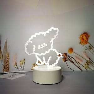 Lampe <span class=keywords><strong>Illusion</strong></span> 3d Led Custom Room Décorative Enfants Usb Acrylique 3d Led Veilleuse Lampe de Table 3d Veilleuse pour Enfants Cadeau - Product Image 6