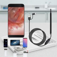 Microscope numérique HD 720P 3-en-1 : Nettoyeur d'oreilles, caméra, stylo otoscope, endoscope USB pour soins à domicile