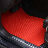 Tapis de sol universels Artes Red double taille, faciles à nettoyer, inodores, antidérapants, accessoires pour tapis de sol de voiture, tapis de sol pour berline, SUV, fourgonnette