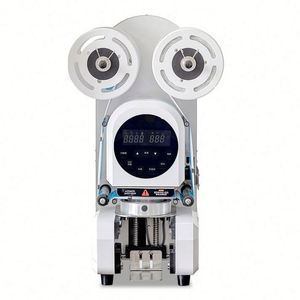 Automatic Desktop Sealing Machine for Plastic Paper <b>Bubble</b> Tea Cups Film Foil Can Packaging for Bag Sealing - Product Image 2