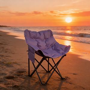 Chaise de <span class=keywords><strong>camping</strong></span> tout temps, tissu Oxford haute densité, résistante à l'eau, pliable pour les voyages en plein air par temps de pluie ou ensoleillé - Product Image 2