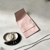 En stock, prêt à être expédié, pochette à bijoux en microfibre rose, enveloppe pour le rangement des bijoux, sac de rangement pour bijoux, emballage pour marque de bijoux