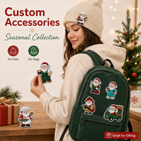 Écussons personnalisés pour médecins, enseignants, pompiers, Père Noël, écussons brodés assortis sur le thème des métiers, badges de Noël pour uniformes, cadeau