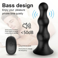 Masseur anal gonflable sans fil électrique avec télécommande, dispositif d'expansion anale